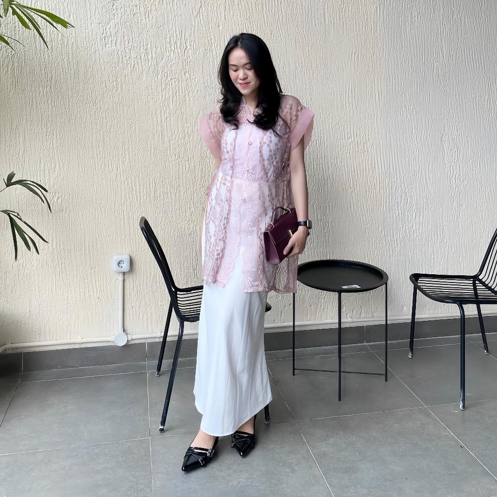 PROMOREADY STOCK Yuha Outer Brukat Vest Kondangan Outer Organza byvitafa.idREADY