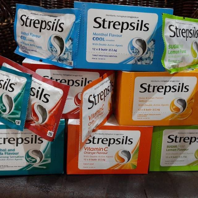 

Strepsils Permen Pelega Tenggorokan Per Box Isi12 Saset (Persaset Isi 8 Butir)
