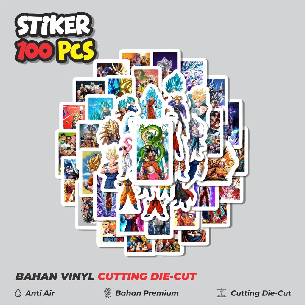 

Terbaru! 50 pcs Stiker Anime Dragon Ball Dekorasi Lucu Kreatif untuk Notebook, Skateboard, HP
