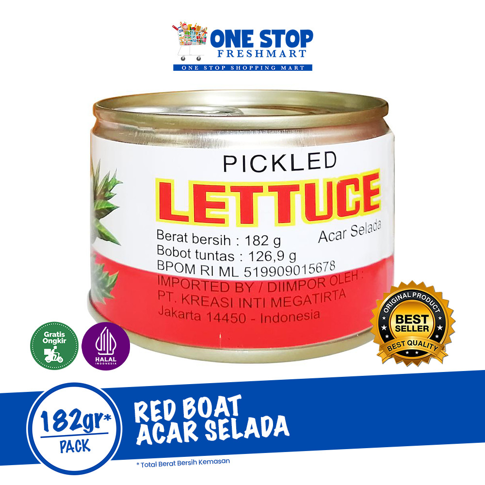 

RED BOAT BRAND ACAR SELADA 182GR/ CHAISIM KALENG / PICKLED LETTUCE