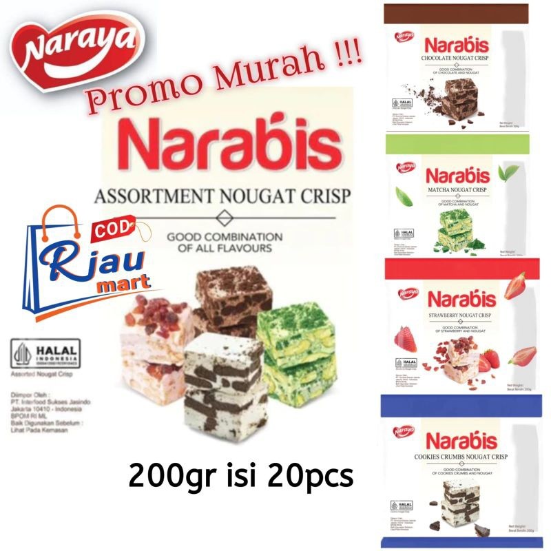 

[oddsolshop] pekanbaru/Narabis Naraya Nougat Crisp 200gram