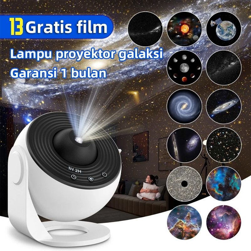 

13 film Lampu Tidur Proyektor Galaxy Lampu Tidur Aesthetic 360° Light Malam Bintang Starry Sky Lampu Galaxy Nebula Lamp Starry Projector