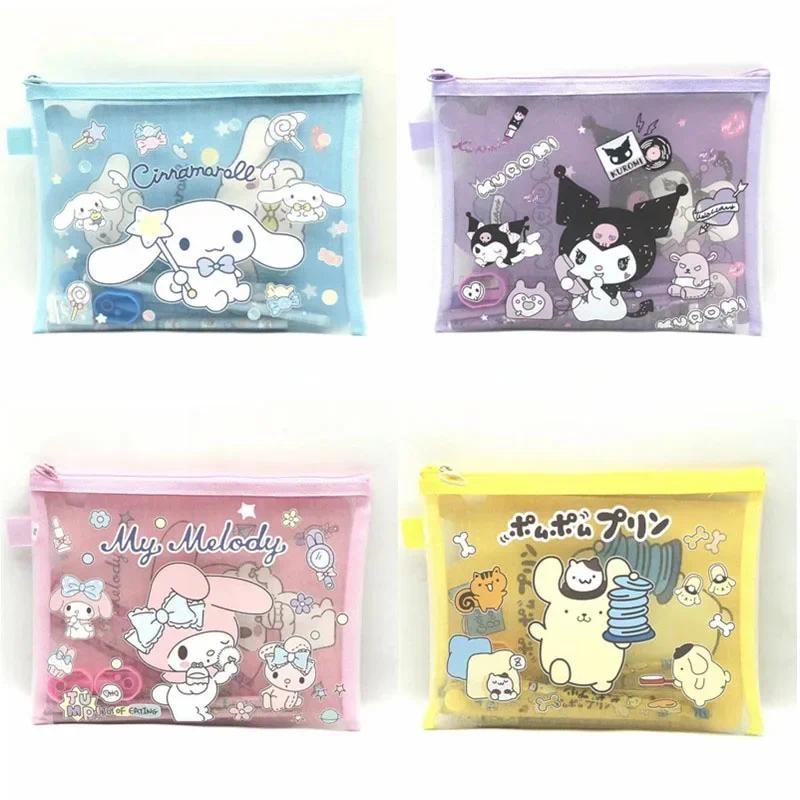 

Seven-Piece Set Kuromi Cute Stationery Gift Box My Melody Cinnamoroll School Supplies Stationery Set Anime Sanrio Girl Heart