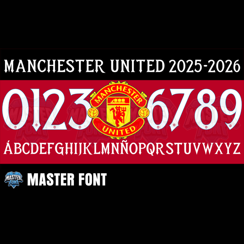 Nameset Jersey - Manchester United 2025