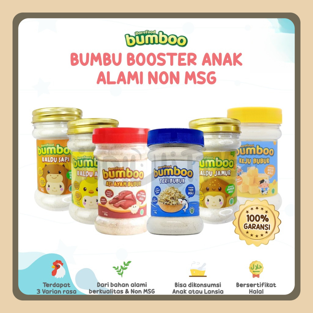 

Bumbu MPASI BUMBOO Kaldu Asli Booster Anak Alami No MSG Tanpa Gula & Garam ORIGINAL