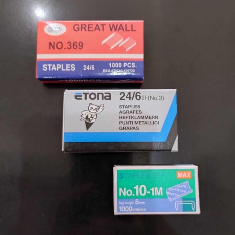 

Isi Staples/Isi Stapler/Isi steples besar/isi steples kecil/isi ceklekan/Refill Staples - ARM
