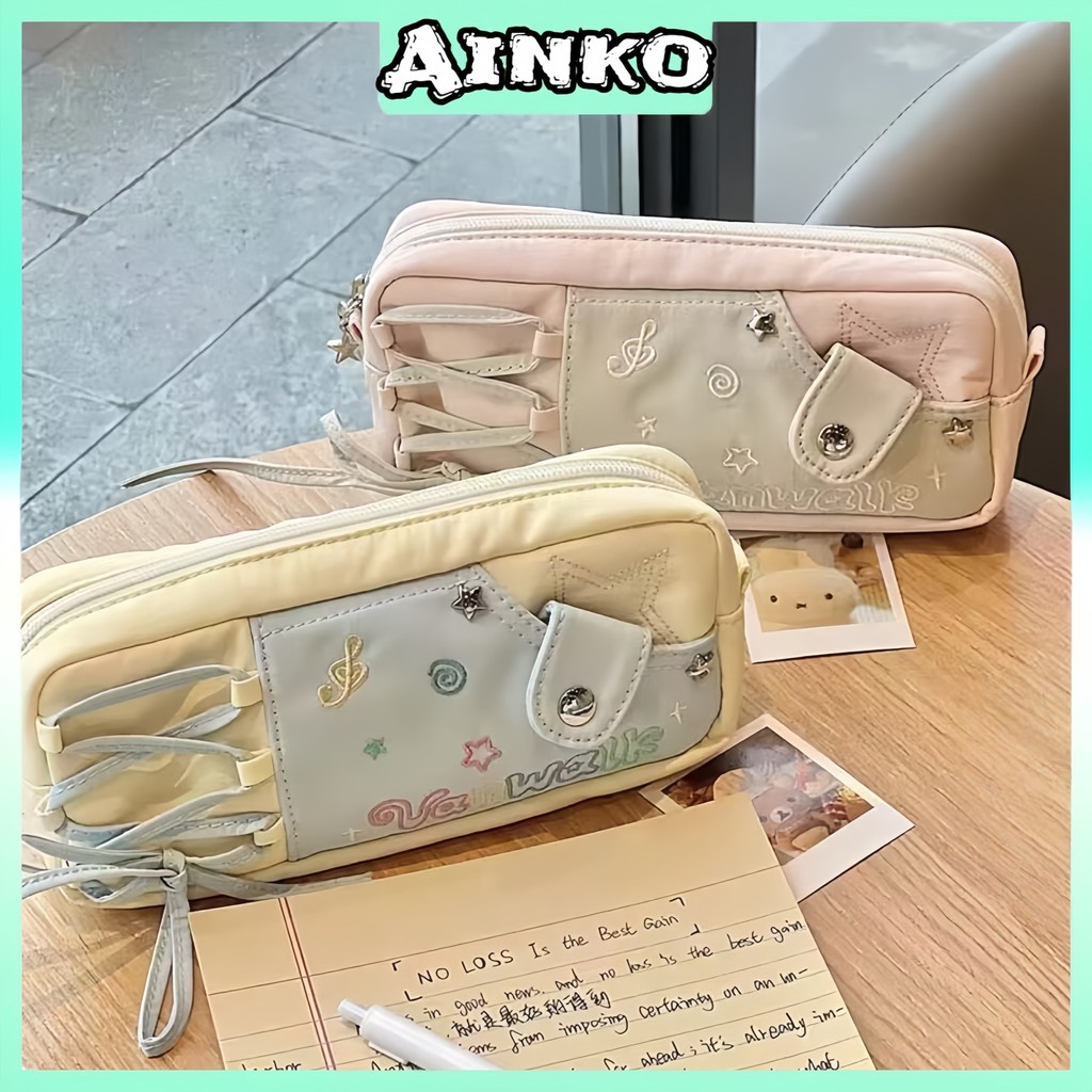 

Kotak Pensil Bintang Lucu / Tepak Pensil Aesthetic Korea Cewek / Kotak Pensil Unik