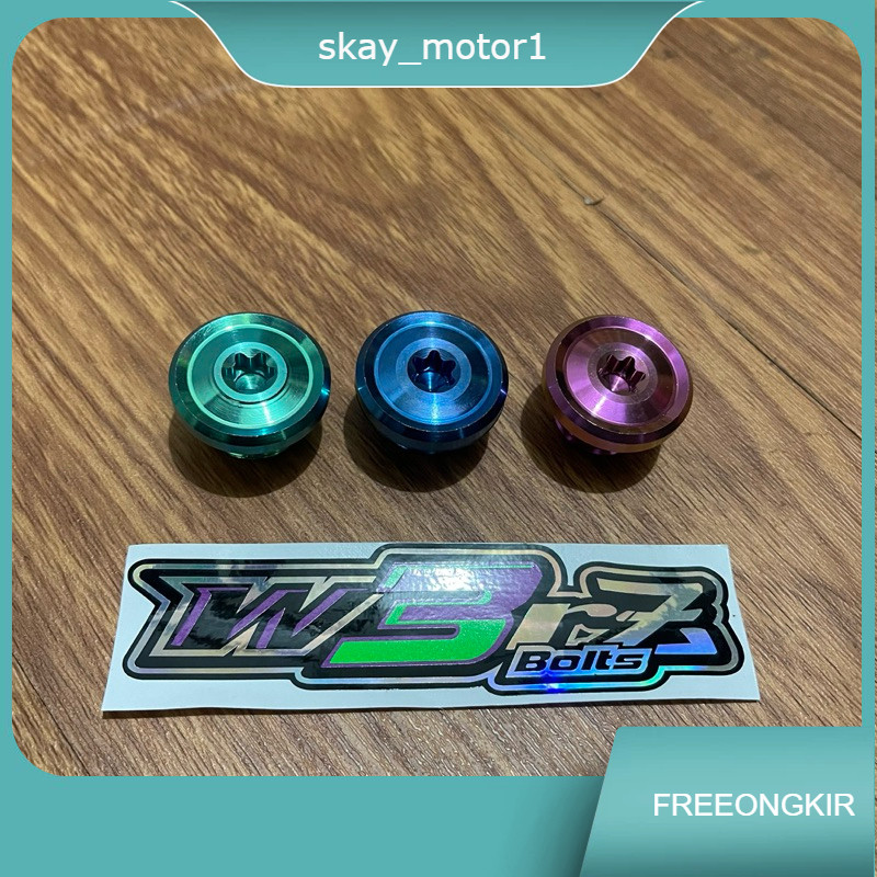 Baut probolt titanium Tutup oli mesin honda yamaha kawasaki ninja universal original titanium