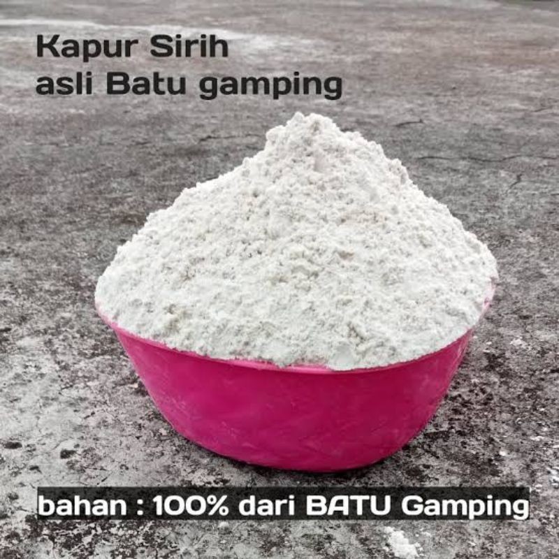 

Kapur sirih/gamping murni tanpa campuran 1kg (packing aman)