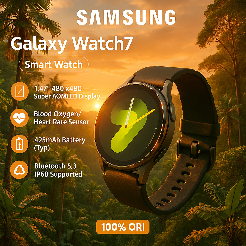 [COD ORI]Smart Watch SAMSUNG Galaxy Watch 7 Baru Jam Tangan 40mm Smartwatch Wanita Pria IOS & Androi