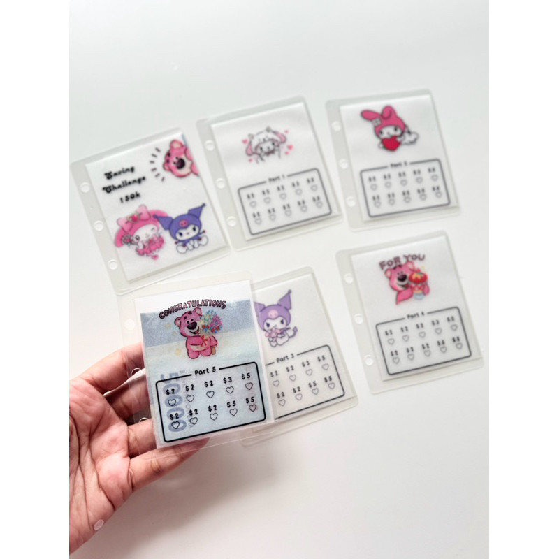 

savings challenge untuk binder A8 untuk anakCO