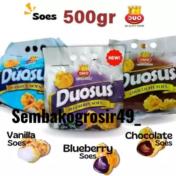

SSG49 KUE SOES Coklat SUS kering COKLAT LUMER 500gr Duosus Duo sus/Soes Kering/Aneka Rasa