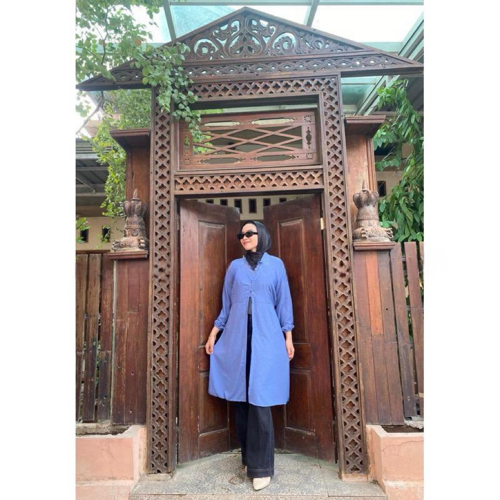 Baju Tunik Muslimah Trendy kekinian / TUNIK AYRIN Polos Terbaru / Tunic Wanita