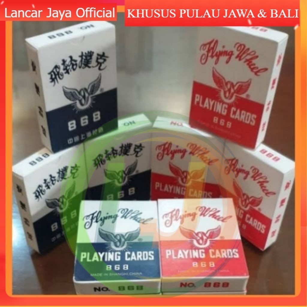 [RETAIL] KARTU REMI/POKER FLYNG WHEEL | KARTU REMI 1 BOX