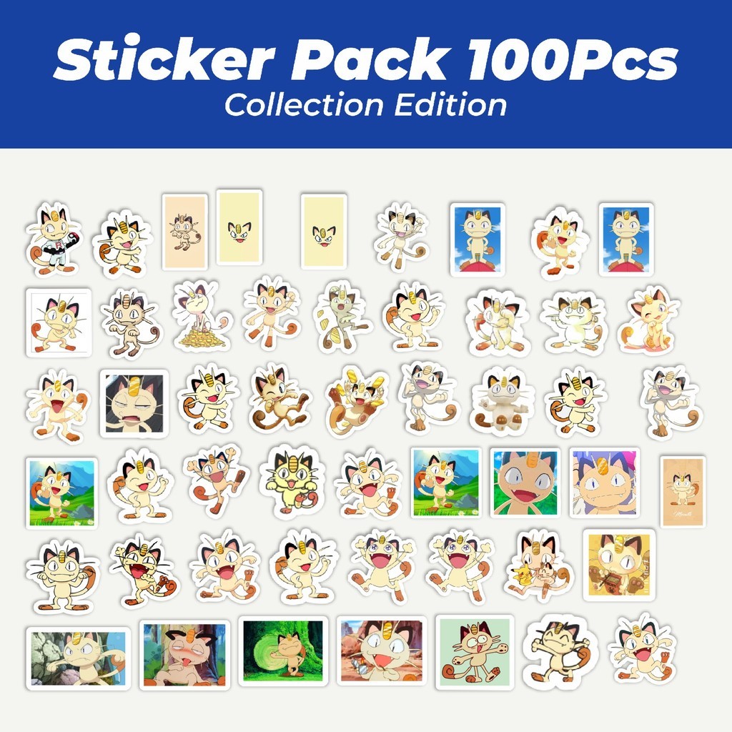 

Hot Stiker Kartun Pokemon Meowth Lucu Anti Air Stikers Berperekat Waterproof Sticker Decal Buat Motor Helm Buku Journal Koper Casing HP Laptop Botol Minum