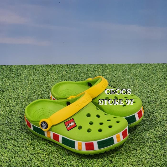 Terlaris  -LEGO/CROCS ANAK/SANDAL CROCS LEGO ORIGINAL - Hitam, J3