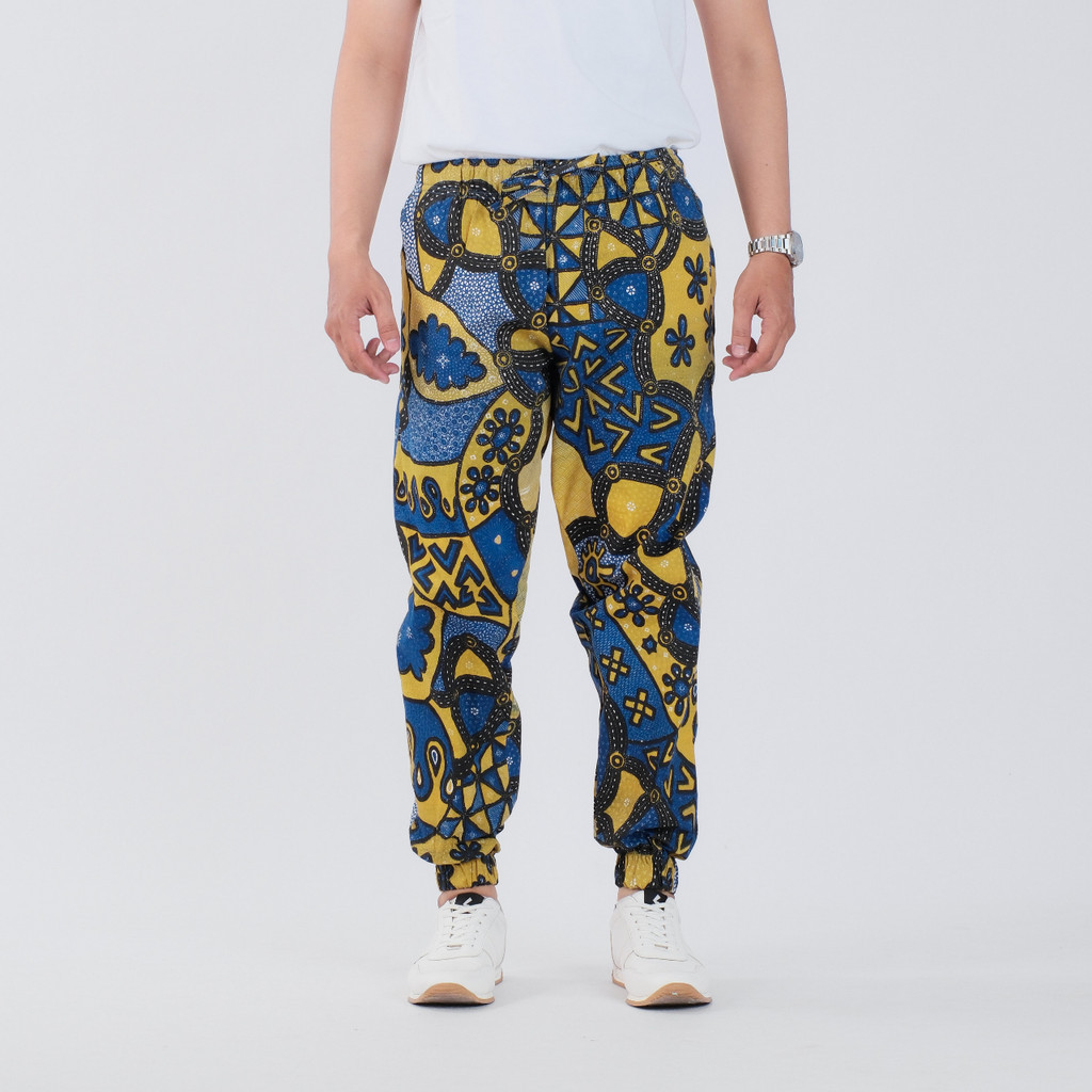 Celana Jogger Batik Pria Panjang Joger Pants Katun Premium Surya Teja CJ-58