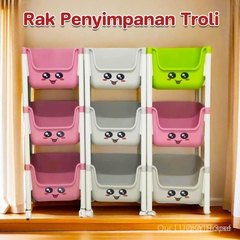 Rak Buku Anak Sekolah/Rak Buku Anak/Rak Mainan Anak/Rak Buku/Rak Susun Serbaguna