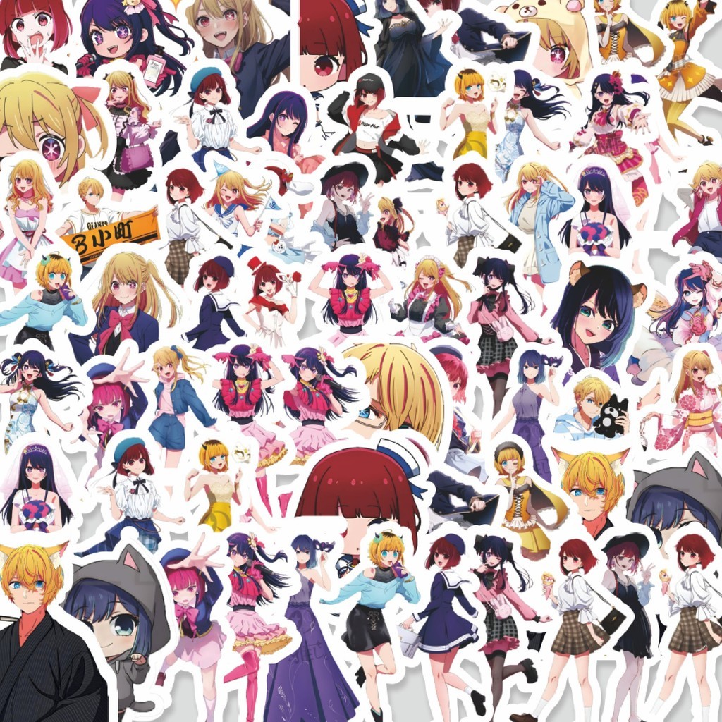 

Stiker Cutting Pack Stiker Anime Oshi no Ko Isi 100Pcs Series Aesthetic Lucu Keren Untuk Koper Bahan Vynil