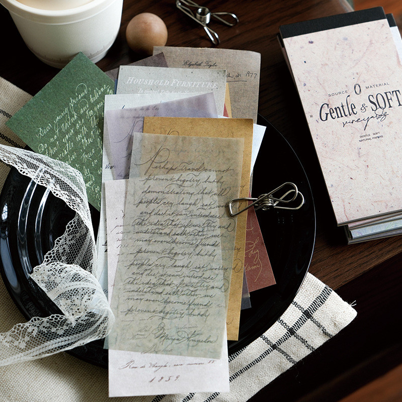 

30 pcs/pack Vintage English writing material paper Decorative Scrapbooking Background paper handmade Junk Journal Supplies