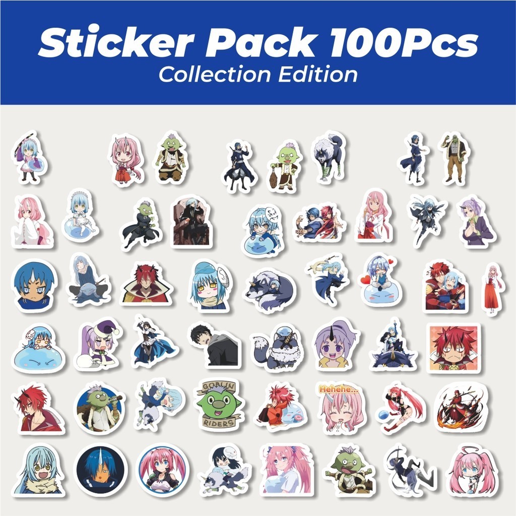 

Hot Stiker Tensei Shitara Slime Datta Ken Lucu Anti Air Stikers Berperekat Waterproof Sticker Decal Buat Motor Helm Buku Journal Koper Casing HP Laptop Botol Minum