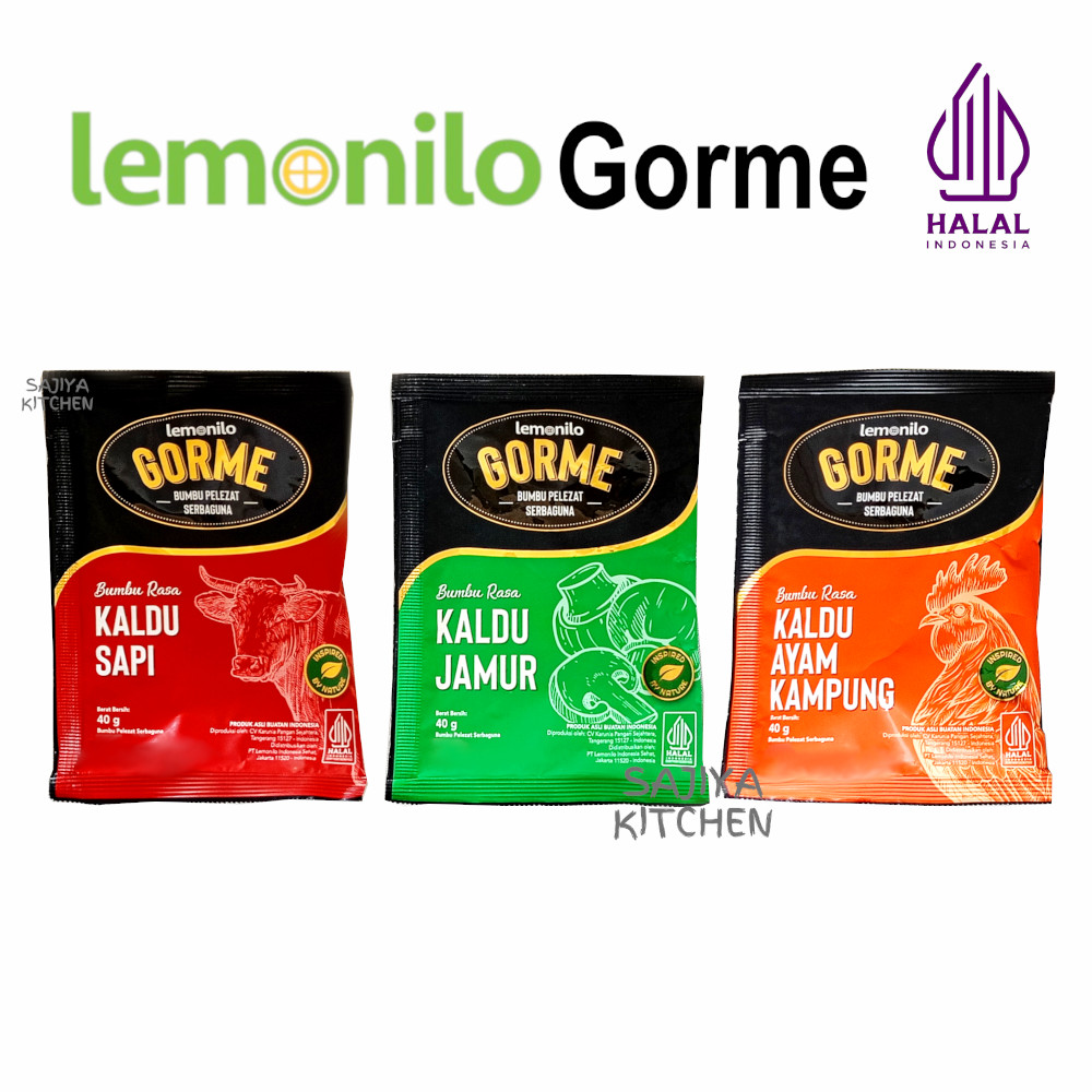 

LEMONILO Gorme Kaldu Jamur, Ayam, Sapi Bumbu Pelezat Serbaguna Masak Sehat Tanpa Pengawet & MSG