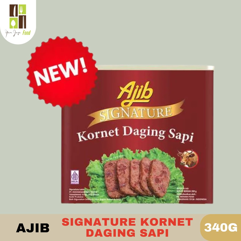 

AJIB / Signature Kornet Daging Sapi 340GR / Ajib Corned Beef 340GR