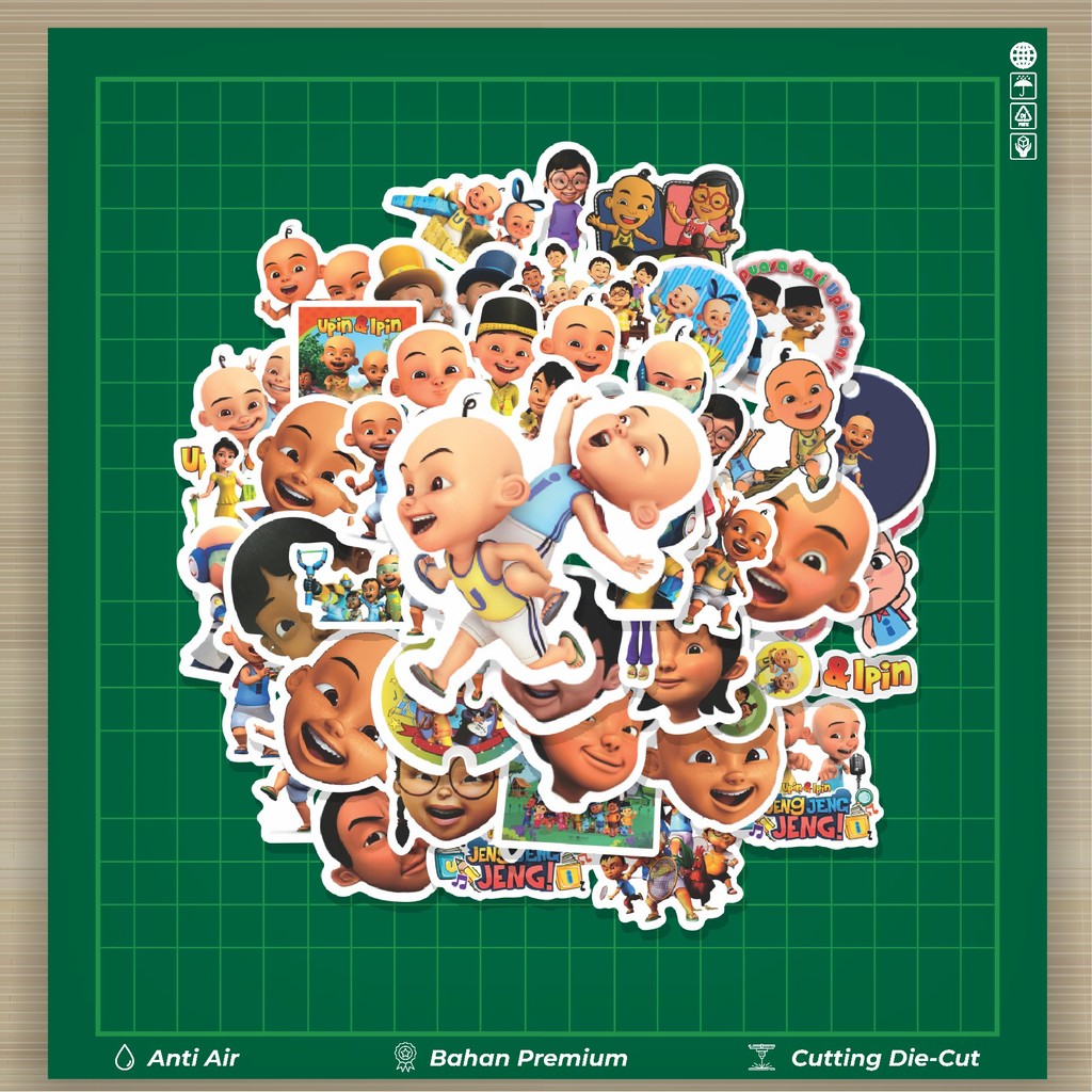 

HOT 50 PCS STIKER Sticker Kartun Upin & Ipin Sticker Stiker Fashion Cars Decal Dingin Kartu Album Custom Vinyl Anti Air- Sticker Aesthetic Buku Journal Koper Casing HP Tablet Laptop Helm Motor Botol Minum