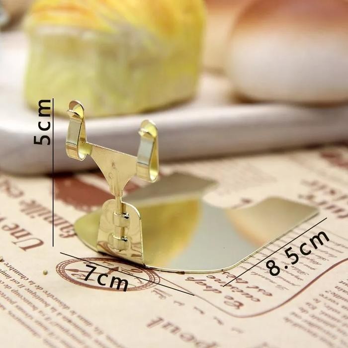 

Tiang Nomor Meja Price Stand Table Number Menu Stainless Steel Stand Card Holder Tag Stand - 5cm