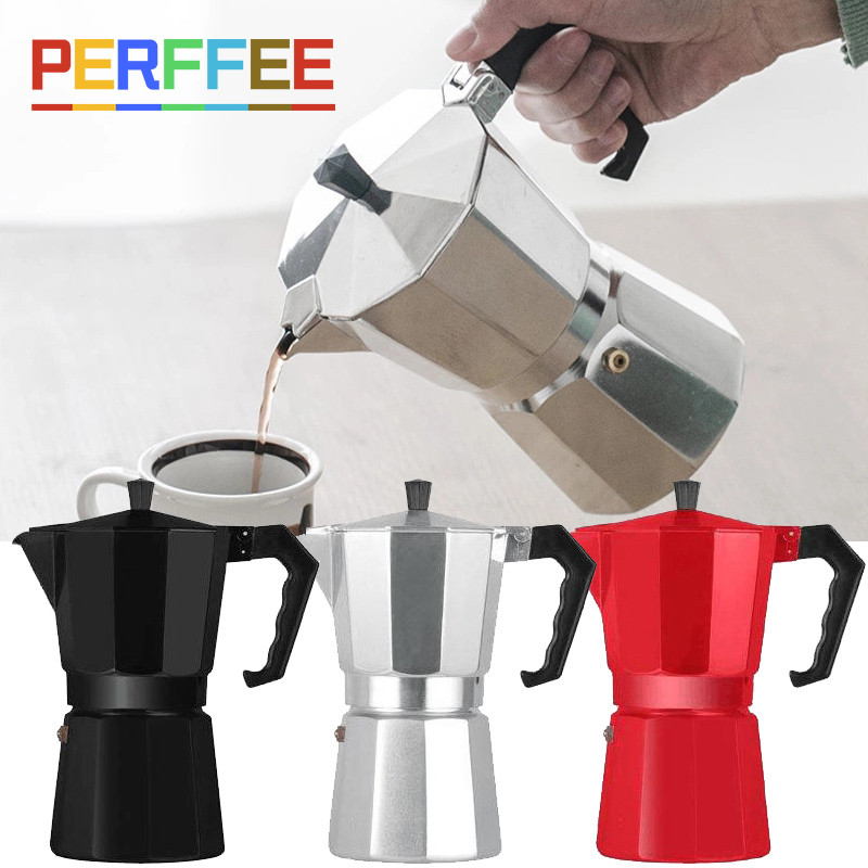 Espresso Coffee Maker Pot Aluminum Moka Pot Classic Italian Coffee Maker Stovetop Home Outdoor Moka 