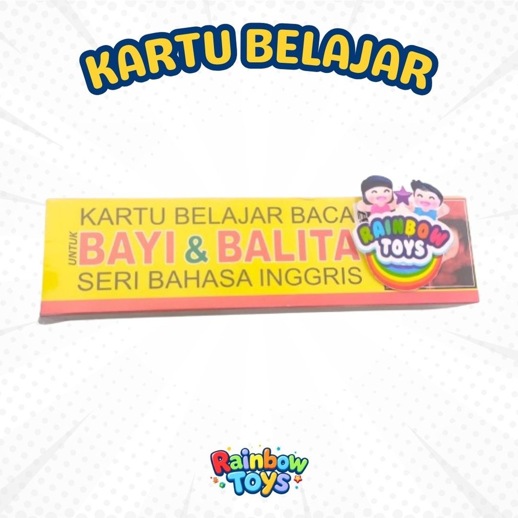 Mainan Edukasi Anak Kartu Belajar Baca Seri Bahasa Inggris
