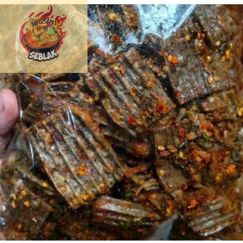 

Seblak krispi seblak kerupuk jengkol extra pedas daun jeruk isi 500gram