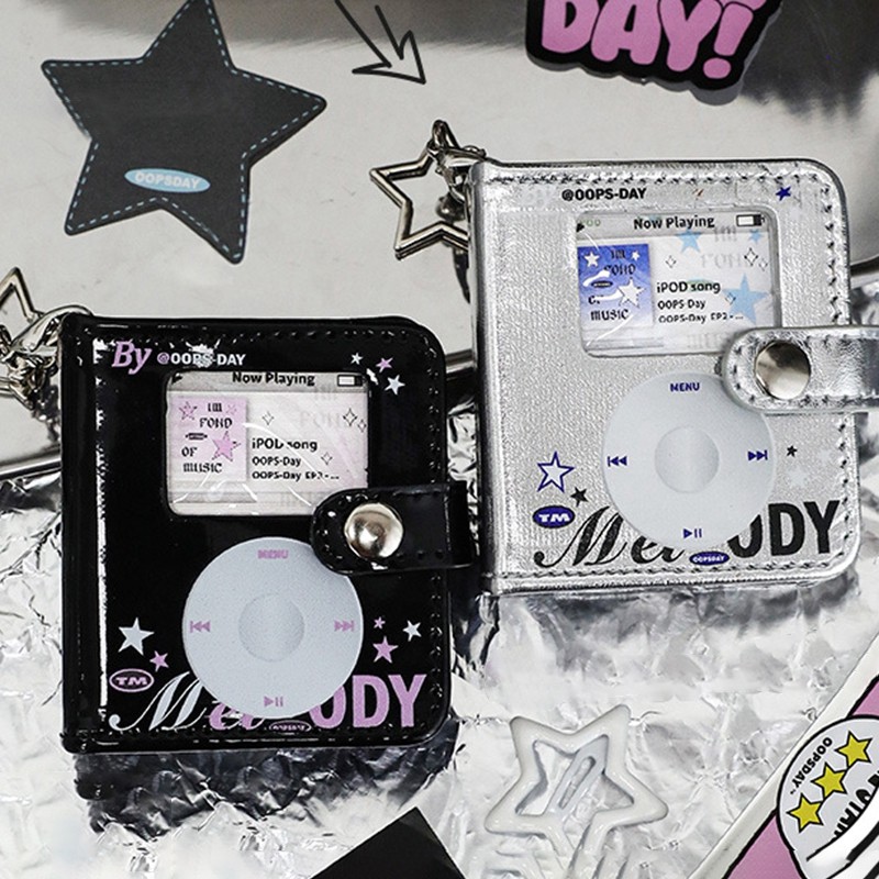 

2 Inch Snap Button Design Photo Album With Keychain Idol Kpop Photocard Binder DIY Portable Pocket Album PVC Photocard Holder