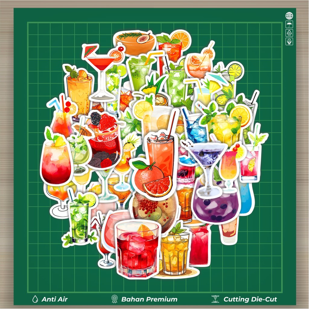 

HOT 50 PCS STIKER Stiker Minuman Dingin Stiker Fashion Cars Decal Dingin Kartu Album Custom Vinyl Anti Air- Sticker Aesthetic Buku Journal Koper Casing HP Tablet Laptop Helm Motor Botol Minum