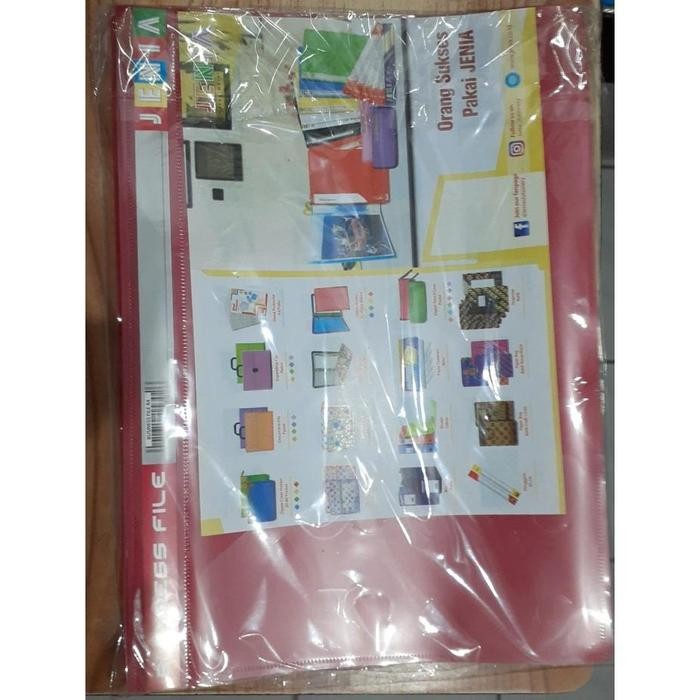 

Bussines file Bisnis file Folio F4 Kantong Jenia 12 pcs - Merah, Pack