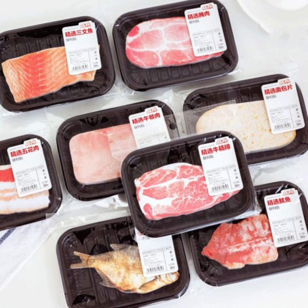 

Students Gift Child for Home Office Memo Pad School Stationery Supplies Simulation Fish Meat Sticky Notes Self-Adhesive Pads