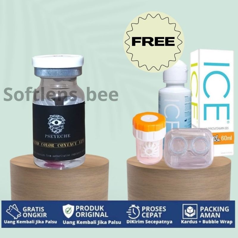 [READY STOCK] Lensa Mata Buta Warna Softlens Ishihara PSEYECHE Contacs Lens 1 Tahun