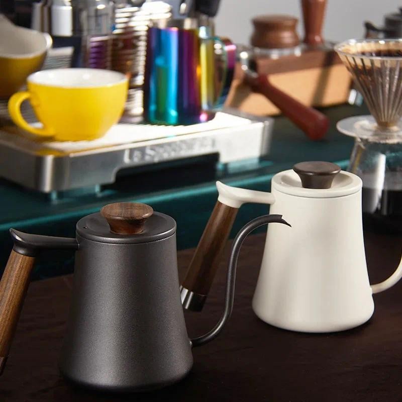 Coffee Pot Milk Frothing Pit er Jug Gooseneck Kettle Spout Stainless Steel Espresso Coffee Tea Milk 