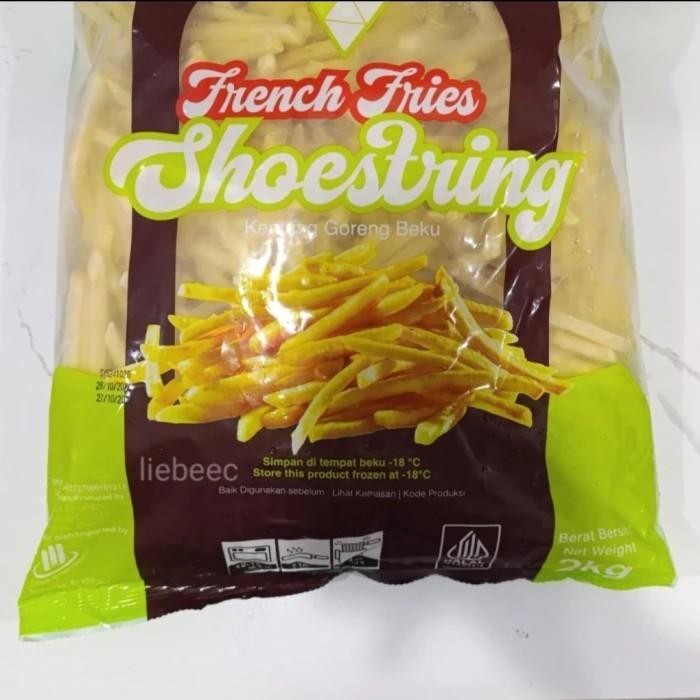 

[PROMO EXP TERBARU] French Fries Kentang Goreng shoestring 2.5kg / 2.5 kg / 2 kg / 2kg - 2 Kg Bergaransi Terlaris