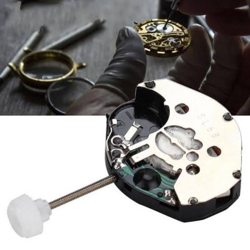 SurabayaMart - MESIN KALENG SL68 PUTIH KUALITAS BAGUS MESIN JAM TANGAN MURAH MESIN JAM MESIN 3 JARUM