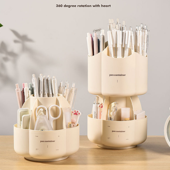 

Pen Holder 2 Lapis Putar – Tempat Pensil/Alat Tulis Minimalis – Rak Organizer Meja Kantor & Sekolah