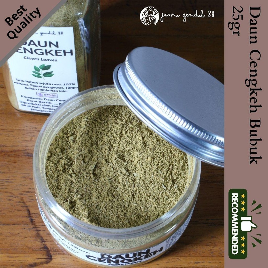 

Daun Cengkeh Bubuk - High Quality Herbs Powder by Jamu Gendul 88
