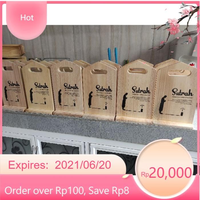 

Sutrah Sholat Pembatas Shof Sholat 25x15cm (non finishing) Sutroh - sutrah 25x15 pl LR17