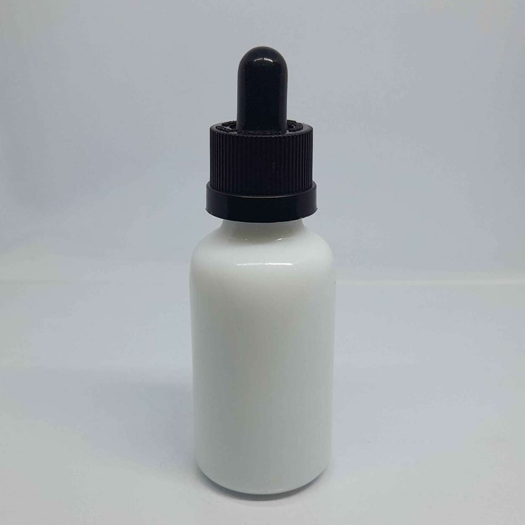 Botol Kaca BR 30 Ml Putih Eksklusif Tutup Pipet Plastik / Botol Kaca / Botol / Botol Pipet / Botol S