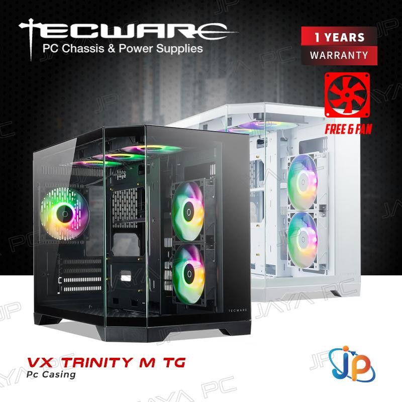 Tecware VX TRINITY M TG Case - Tempered Glass Casing