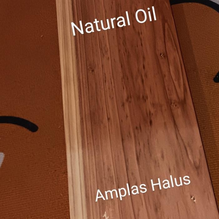 READY Rak Piala dan Gantungan Medali Kayu Jati Belanda - Natural Oil, 55 x 10