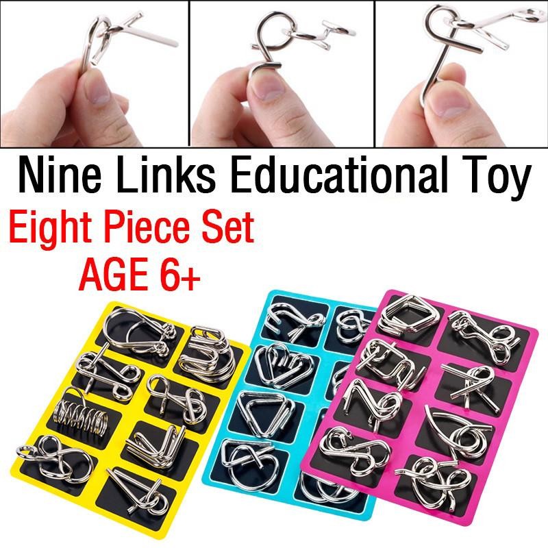 8PCS Permainan Kunci Cerdas /Permainan Cerdas/Mainan Pembelajaran Game puzzle untuk pengembangan kec
