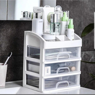 AG - Rak Kosmetik Tempat Makeup Storage Tempat Penyimpanan Skincare Rak 3 Laci