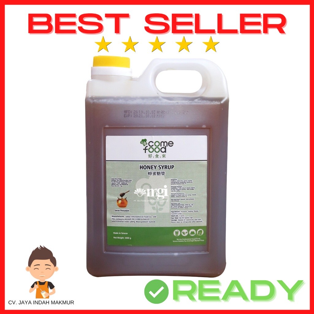

DDI Honey Syrup Come Food Sirup Madu Juice Concentrate 3 KG Taiwan