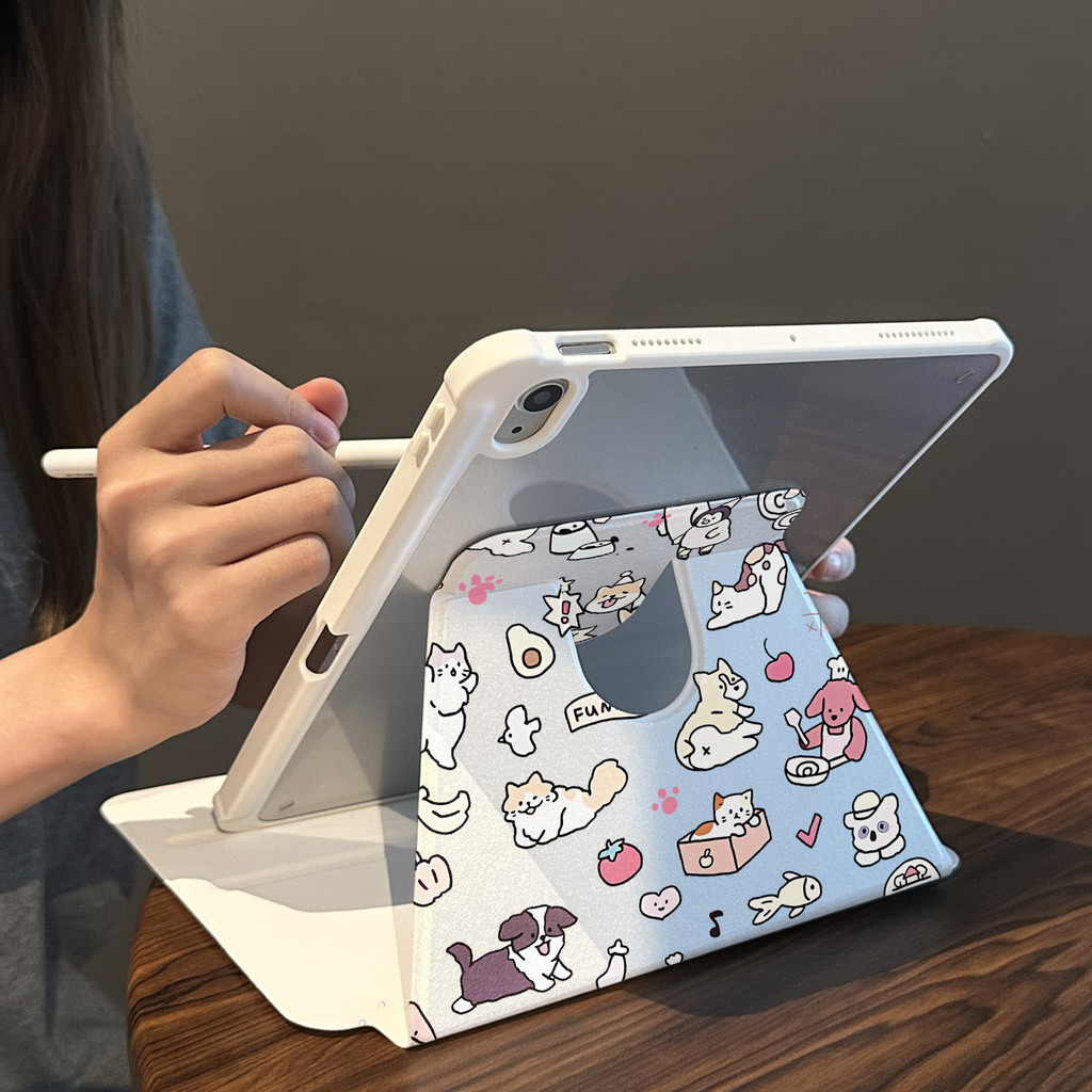 Cocok untuk ipad gen 10 tablet case pelindung lucu ipad air 5 rotasi ipad air1 2 3 2018 ipad pro 11 